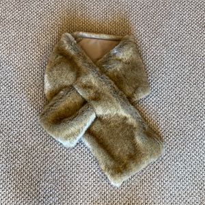 Faux Fur Wrap Shawl Brown NEW XXS XS Kids Adults